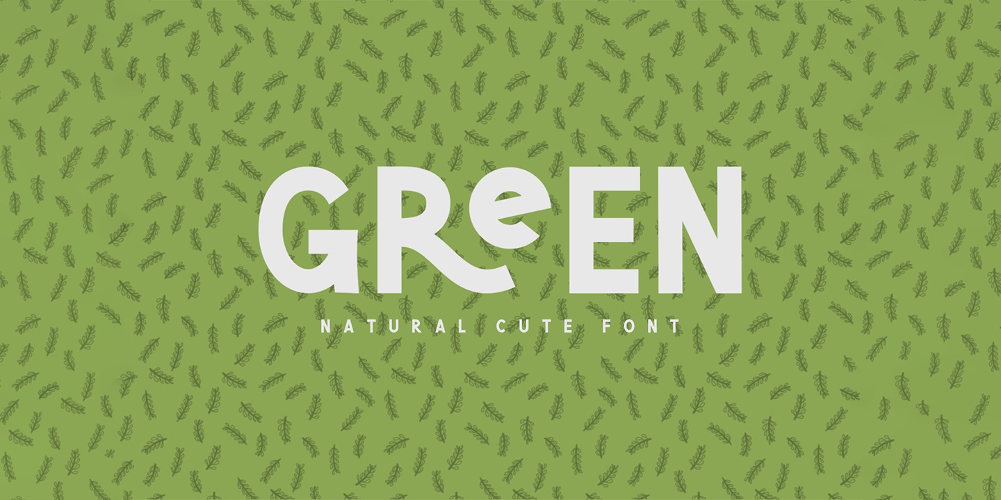 Beispiel einer Green Narcu-Schriftart #1